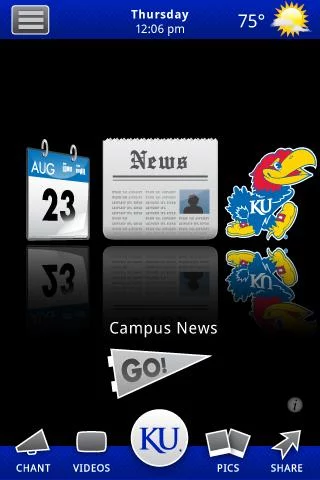 University of Kansas Android App screenshot