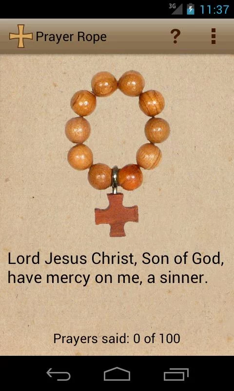 Prayer Rope Android App screenshot